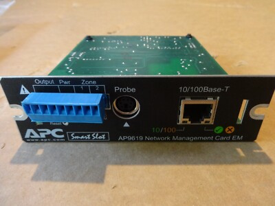 APC Smart Slot Network Management Card EM AP9619