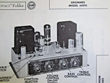 GROMMES 60PG AMP AMPLIFIER PHOTOFACT