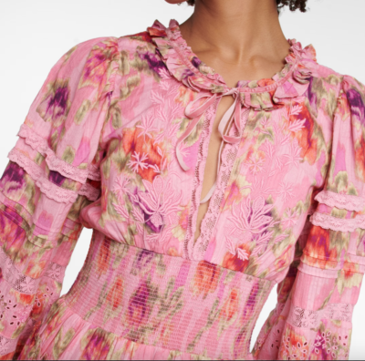 pink lsf dress LSF Evaluna Stretch Pointelle Mini Dress