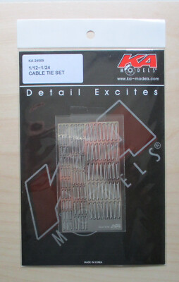1/12-1/24 Cable Ties Set (Photo-Etch) KA Models 24009 Model Detail Part