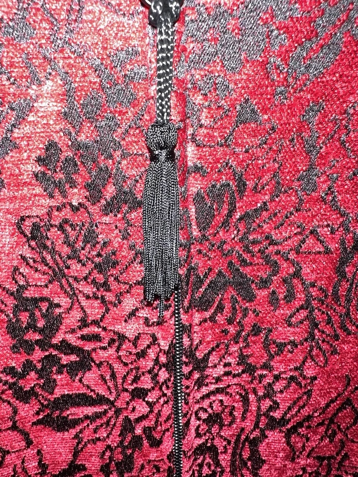 Blazer/chaqueta Dressbarn Holiday negra y roja XLP San Valentín?🩷 Foto 2 de 4