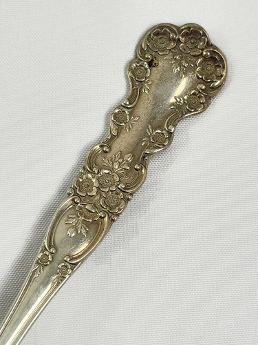 Gorham Buttercup Solid Sterling Silver Salad Serving Spoon 8 3/4" No Mono - Picture 2 of 7