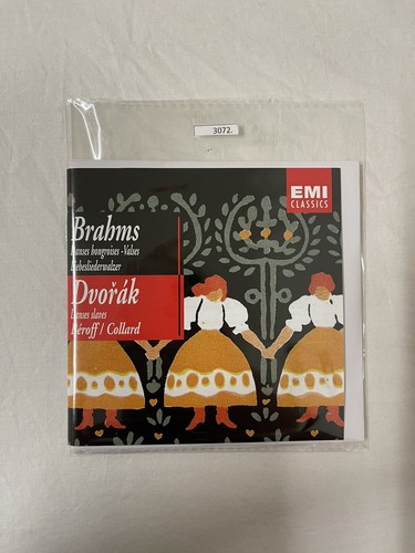 Brahms Dvorak Danses Slaves Beroff Collard Liebesliederwalzer Classical Music CD - Picture 8 of 8