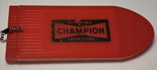 Vintage Champion Spark Plugs Auto Car Parts Automotive Boat Shaped Keychain