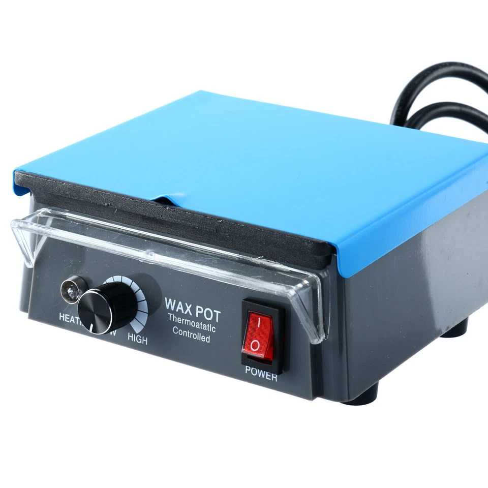Calentador de cera de laboratorio dental olla 3 pozos analógico fundidor inmersión cera olla calentador fusión EE. UU. Foto 3 de 4