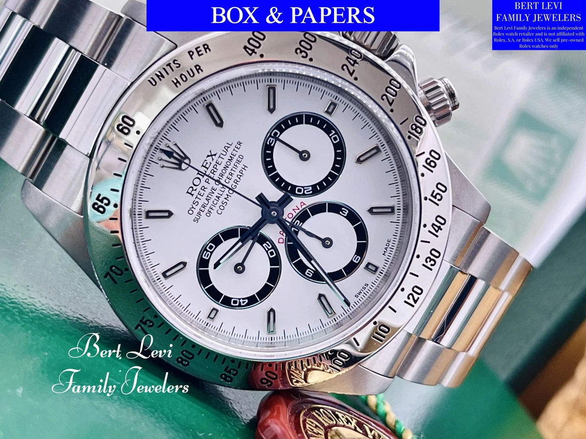 Rolex Daytona Zenith 16520 Box & Papers Oyster Perpetual Stainless Steel  1998