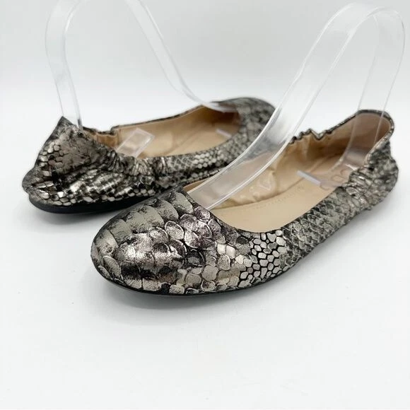 BCBG Paris Magie Metallic Stretch Ballet Flat 8 eBay