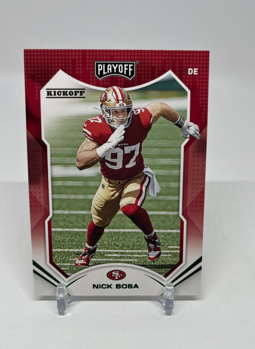 2021 Panini Playoff Nick Bosa #192 Kickoff Green