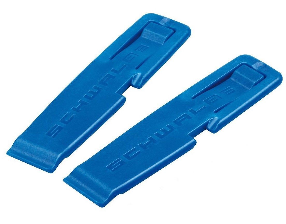 2x Schwalbe Bicycle Tyre Lever (Blue, Flat, Slim) Tool For Puncture Repair  Kit