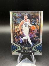 2019-20 Panini Select Top Selections Silver Prizm Ben Simmons #11