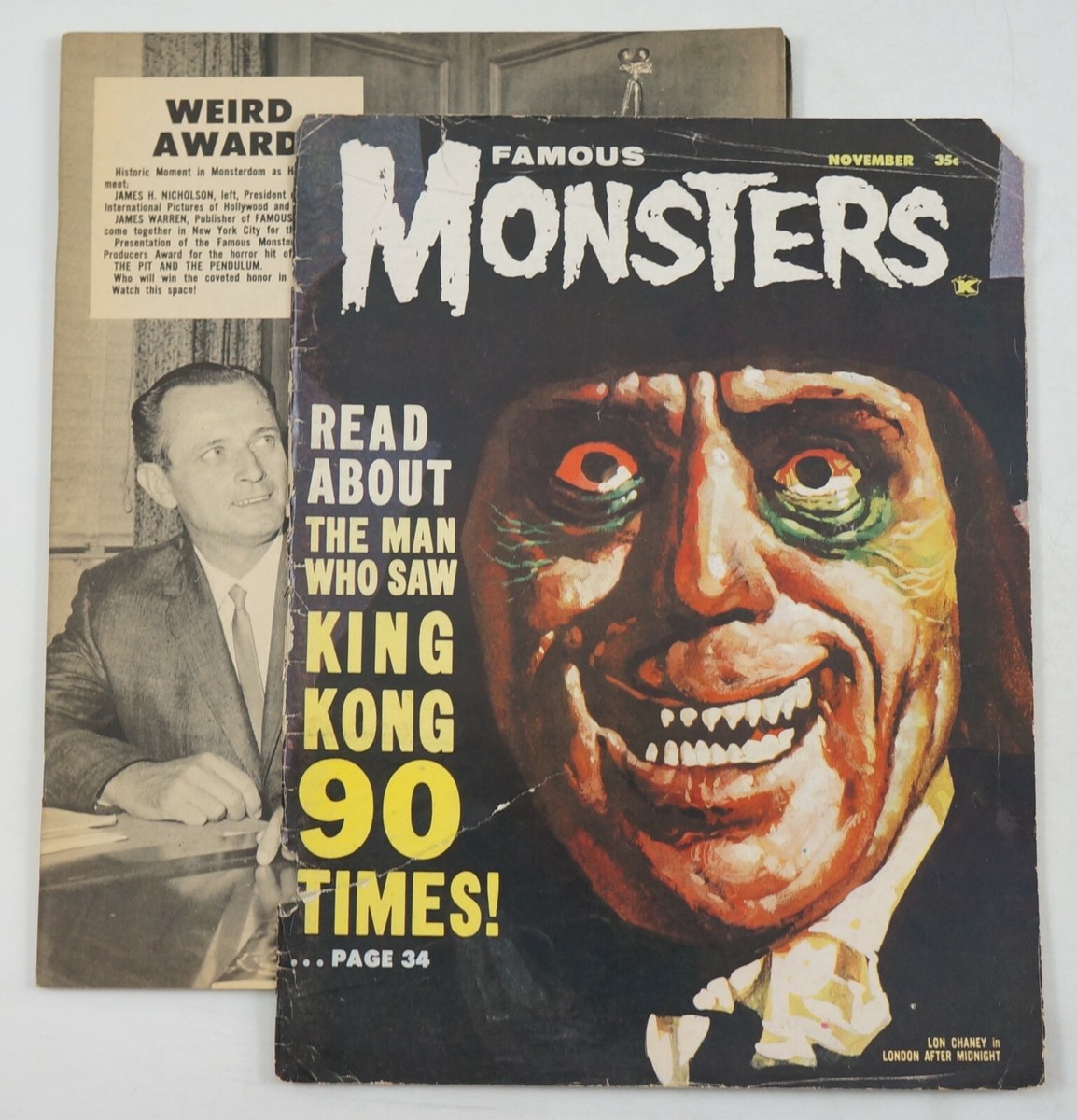 Famous Monsters #162 1980年4月号 洋書 Famous Monsters of Filmland v4 #5 (#20) November 1962 Basil Gogos