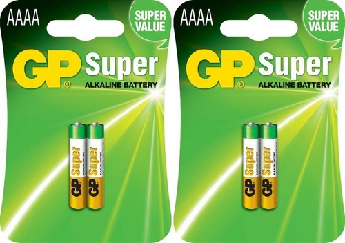 4x GP AAAA LR61 Batteries MN2500 E96 1.5V Super Alkaline Longest Lasting New - Picture 13 of 13