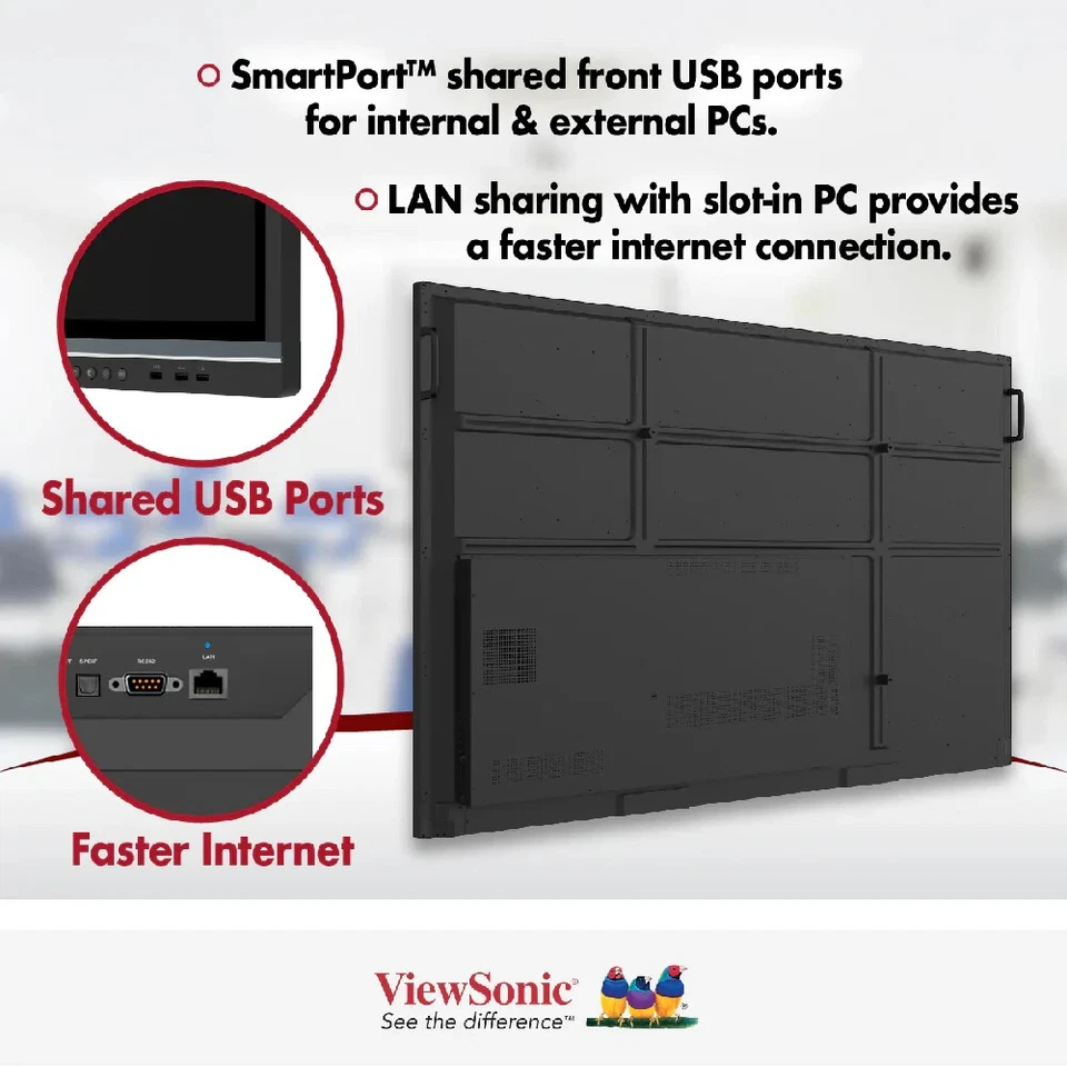 ViewSonic ViewBoard IFP5550 Gen 5 55" 4K Interactive Display 3840 x 2160 - Image 4 of 4
