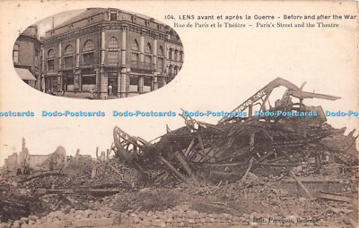 R411025 104 Objektiv avant et apres la Guerre Vor und nach dem Krieg Pariss Street