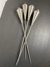 Blomus Set Of 4 Stainless Steel Torches Assembled 18” Long New Without Box