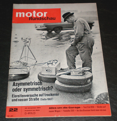 Motor Rundschau 22/64 Test Fiat 850,Autobianchi Primula,Yamaha YDS-3/250,Zündapp