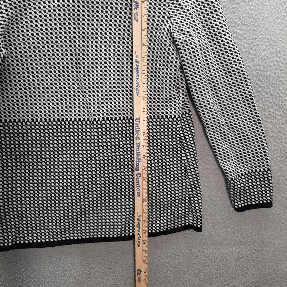 Рубашка Pendleton женская маленькая черная белая геометрическая опрятная зрелая легкая академическая - Изображение 4 из 4