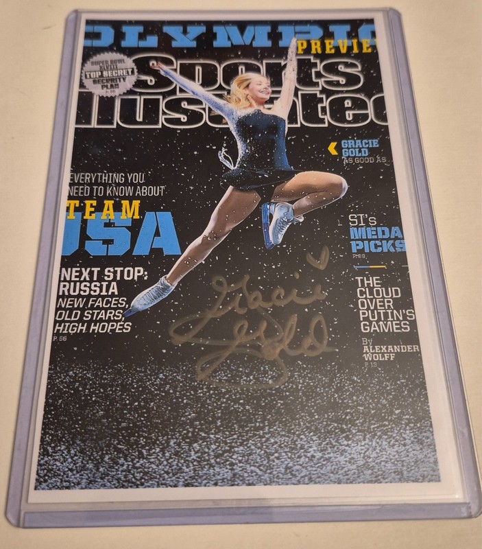 Olympic Athlete Gracie Gold Authentic Autographed 4x6 (Folded)Photo