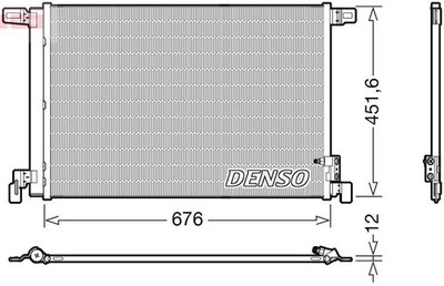 DENSO Kondensator, Klimaanlage DCN02008 für AUDI