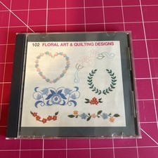 Janome Embroidery Designs Memory Card #102 Floral Art & Quilting Designs"