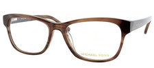 Michael Kors MK829 226 53mm Brown Horn Plastic Rectangle Eyeglasses 53mm