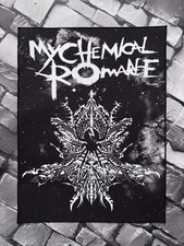 LARGE SEW ON PRINTED JACKET BACK PATCH ~ 11 x 14.5 INCHES ~ MY CHEMICAL ROMANCE