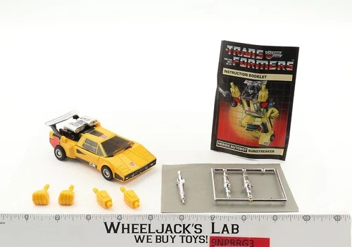 Sunstreaker 100% Complete 1984 Vintage Hasbro G1 Transformers Action Figure