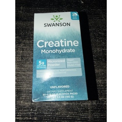- Kreatinmonohydrat, 30 Stickpacks   ohne Geschmack Swanson Health Products