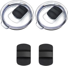 32 Oz Tumbler Lid Replacement for Yeti Rambler, 32 Oz Mug, BPA Free with 4 Magne