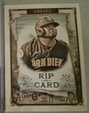 2025 Topps Allen and Ginter Luis Arraez Rip It Card Unripped 171/199