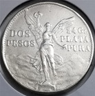 Mexico Dos Pesos 1921, Centennial of Independence .900 Coin Silver — photo 4