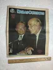 1993 Dallas Cowboys Weekly With Tom Landry & Jerry Jones Cover - No Label