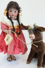 NIB 13" Wendy Lawton Doll THE BLESSING w/ Burro, Tag & Box Ltd Ed 179/500 p