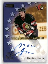 1999-00 Stadium Club #LS13 Marian Hossa Lone Star Signatures ☘️123