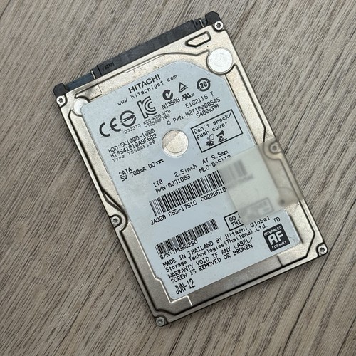 Hitachi 5K1000-1000 HTS541010A9E680 1TB 2,5" SATA Laptop Festplatte Apple