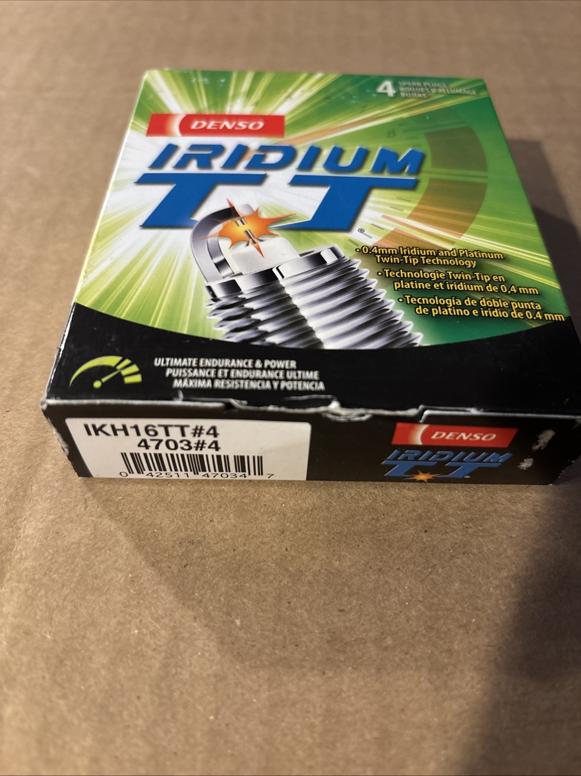  Denso IRIDIUM TT Spark Plug 4 Pack IKH16TT 4703 NEW