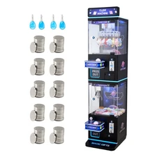 VEVOR Claw Crane Machine Medium Arcade Game Double-Layer Black Purple