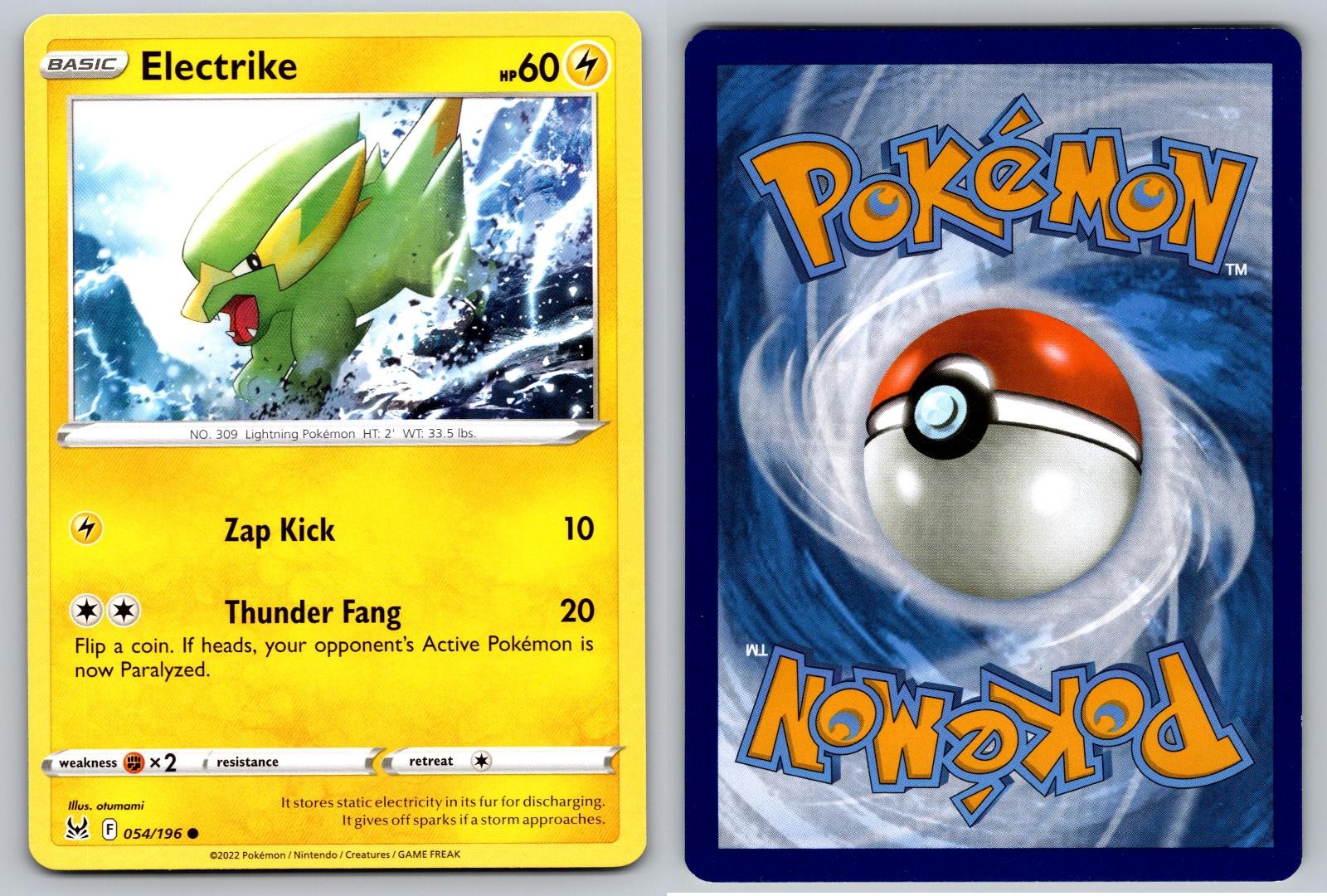 ELECTRIKE 054/196 COMMON LOST ORIGIN POKEMON NM/M