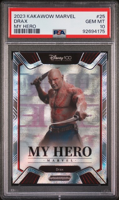 2023 Kakawow Marvel My Hero #25 DRAX PSA 10 Gem Mint