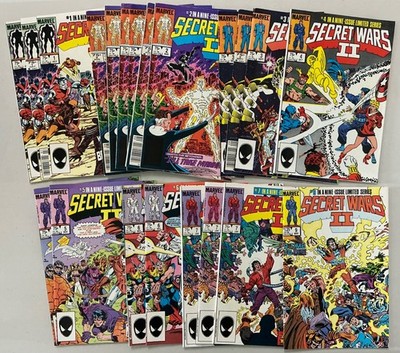 SECRET WARS II lot of 21 assorted  1-7, 9 multiples (1290)