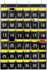 Classroom Accessories Closet Pocket Chart for Cell Phones Holder Wall Door Hangi