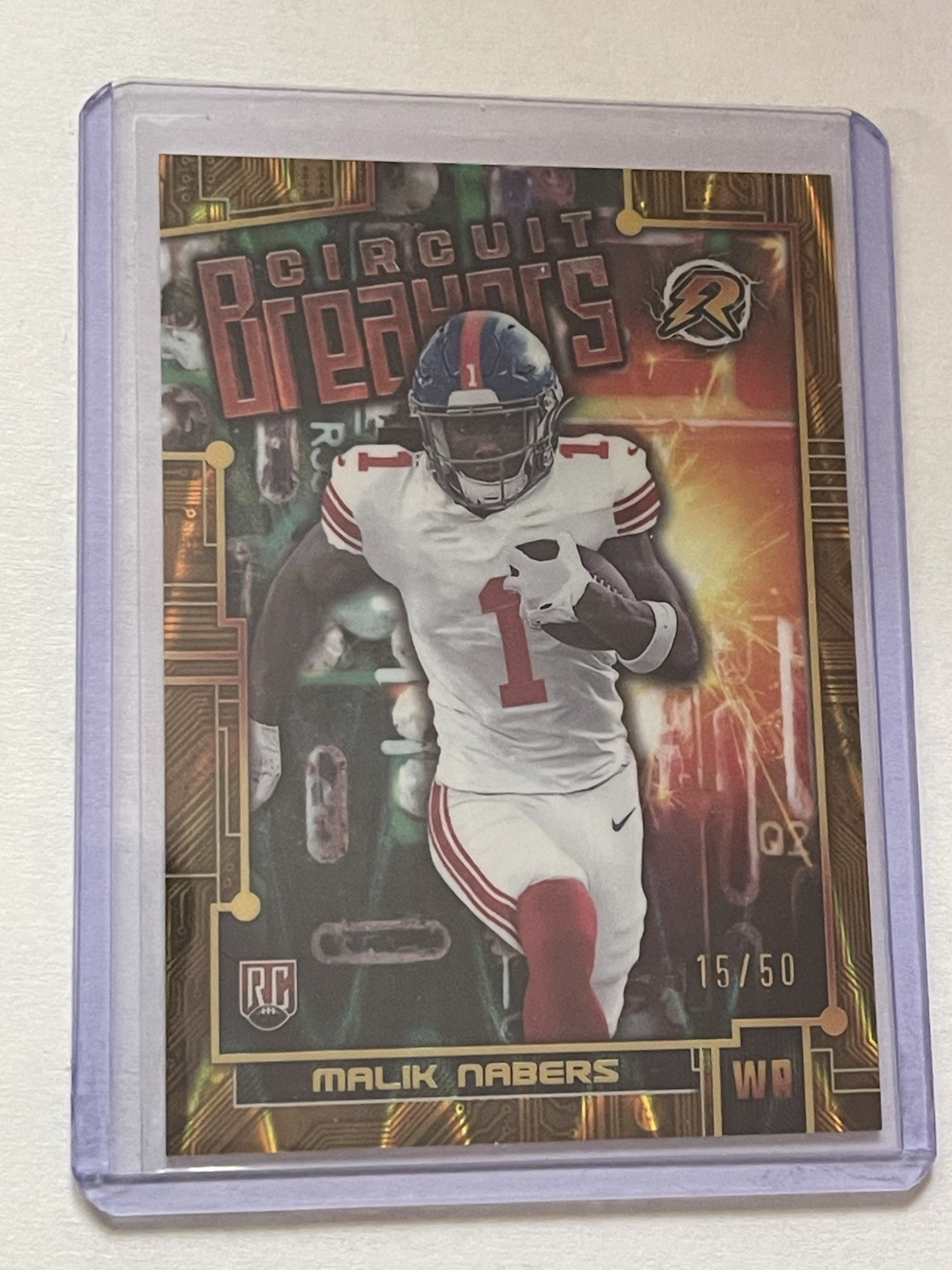 2024 Topps Resurgence Circuit Breakers #CB-2 Gold /50 Malik Nabers RC NY Giants