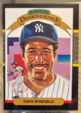 1987 Donruss Diamond Kings Dave Winfield #20 Yankees