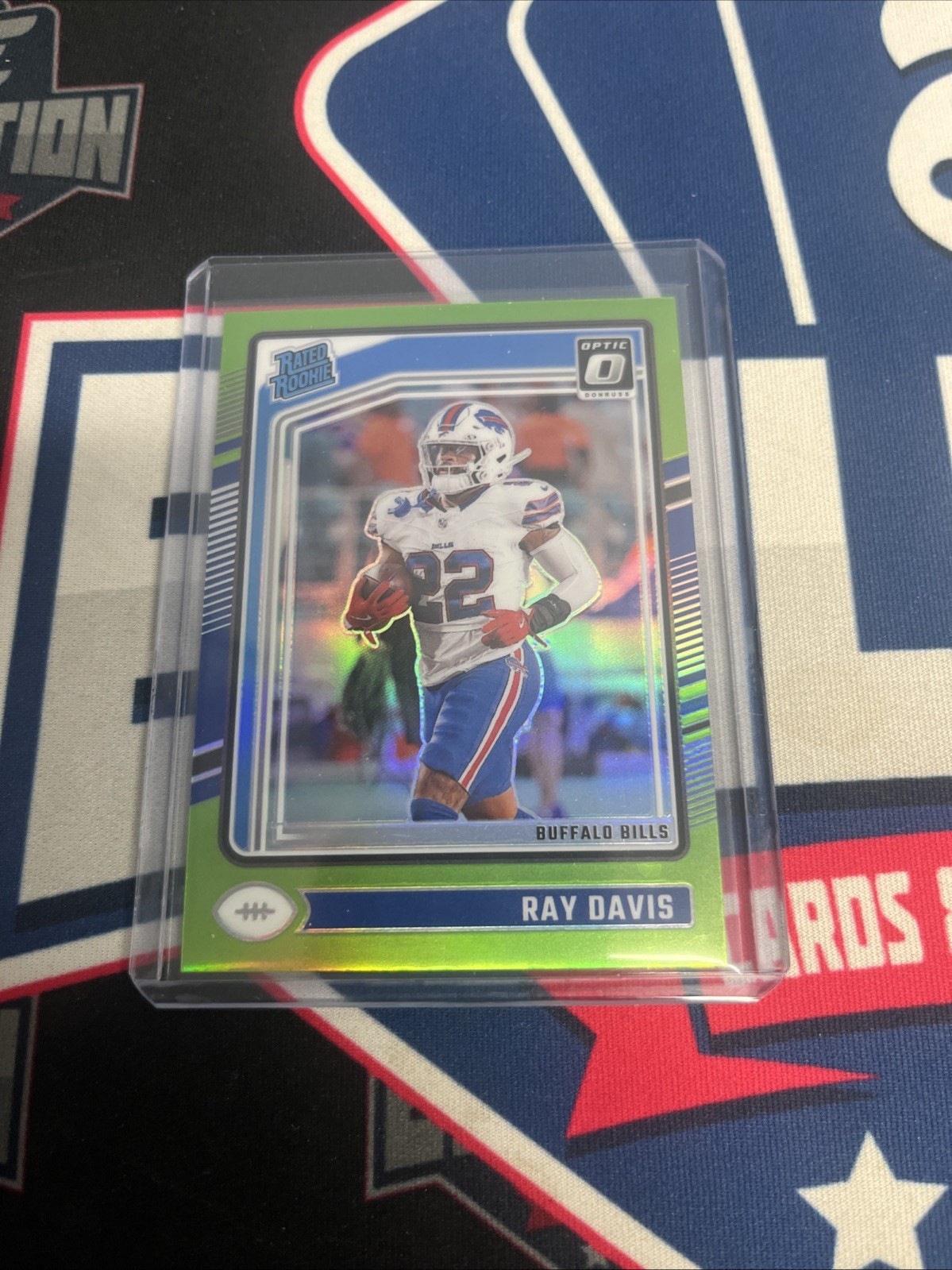 2024 Panini Donruss Optic Rated Lime Green Prizm /50 Ray Davis #283 Rookie RC
