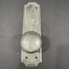 Early Antique Russwin Cast Iron Door Back Plates MADISON-Brass Knobs