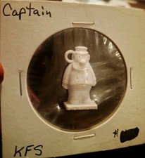Vintage Celluloid Cracker Jack Charms White CAPTAIN