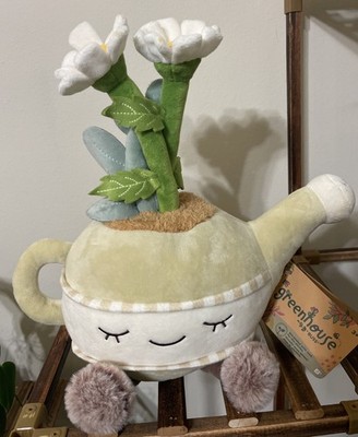 Greenhouse by Russ Eileen Daisy Watering Can Plush 12  Jazwares NWT Plant Plush