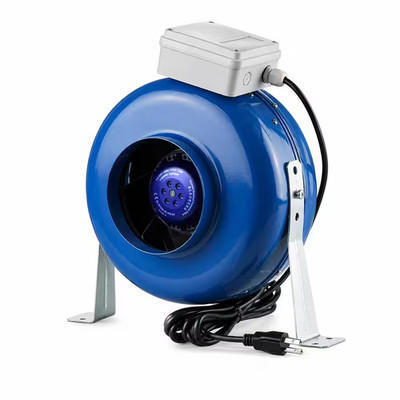 6 In. In-Line Centrifugal Metal Duct Vent Fan, 325 CFM