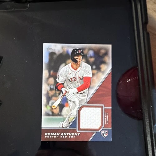 Topps Roman Anthony Boston Red Sox Rookie Memorabilia Baseball Card