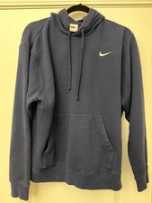 Nike Sportswear Club Fleece Men's Longsleeve Hoodie Navy Blue, Size M